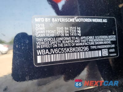 Zdjęcie 12 z 12 samochodu: 2019 BMW 640 XIGT VIN:WBAJV6C55KBK08296 - miniatura
