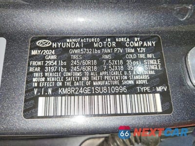 Zdjęcie 13 z 13 samochodu: 2025 HYUNDAI PALISADE SEL VIN:KM8R24GE1SU810996 - miniatura