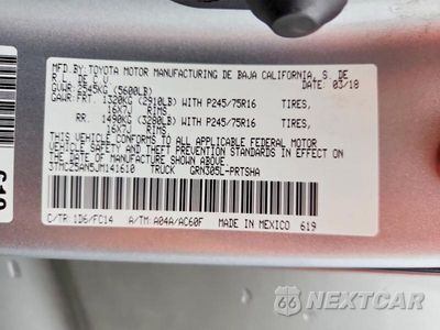 Zdjęcie 12 z 12 samochodu: 2018 TOYOTA TACOMA SR5 V6 VIN:3TMCZ5AN5JM141610 - miniatura