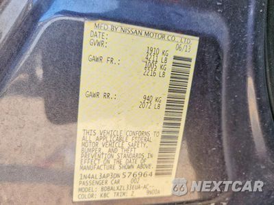 Zdjęcie 12 z 12 samochodu: 2013 NISSAN ALTIMA 2.5 VIN:1N4AL3AP3DN576964 - miniatura