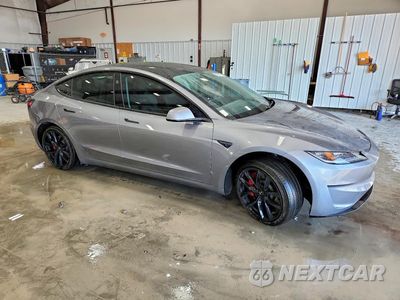 Czwarte zdjęcie samochodu z boku: 2024 TESLA MODEL 3 VIN:5YJ3E1ET3RF900770 - miniatura