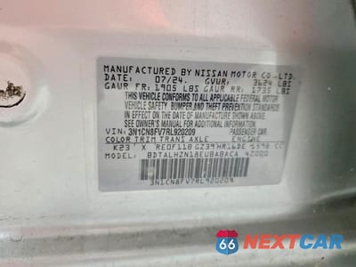Zdjęcie 13 z 13 samochodu: 2024 NISSAN VERSA SR VIN:3N1CN8FV7RL920209 - miniatura
