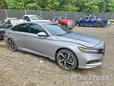 Czwarte zdjęcie samochodu z boku: 2019 HONDA ACCORD SPORT VIN:1HGCV1F30KA169276 - miniatura