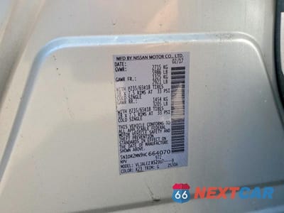 Zdjęcie 13 z 13 samochodu: 2017 NISSAN PATHFINDER SV VIN:5N1DR2MN9HC664070 - miniatura
