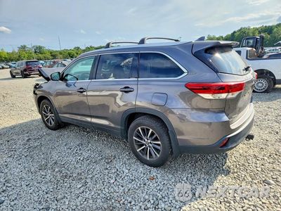 Drugie zdjęcie samochodu z przodu: 2018 TOYOTA HIGHLANDER XLE VIN:5TDJZRFH6JS554170 - miniatura