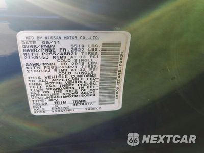 Zdjęcie 14 z 14 samochodu: 2012 INFINITI FX35 BASE VIN:JN8AS1MWXCM150864 - miniatura