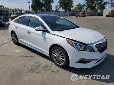 Czwarte zdjęcie samochodu z boku: 2015 HYUNDAI SONATA LIMITED VIN:5NPE34AF9FH013039 - miniatura