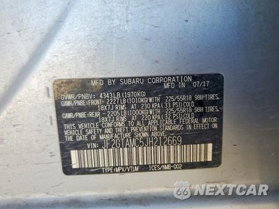 Zdjęcie 12 z 12 samochodu: 2018 SUBARU CROSSTREK LIMITED VIN:JF2GTAMC5JH212669 - miniatura