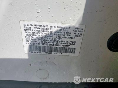 Zdjęcie 13 z 13 samochodu: 2016 HONDA PILOT EXL VIN:5FNYF6H57GB068120 - miniatura