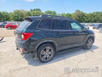 Trzecie zdjęcie samochodu z tyłu: 2019 HONDA PASSPORT EXL VIN:5FNYF8H55KB012066 - miniatura