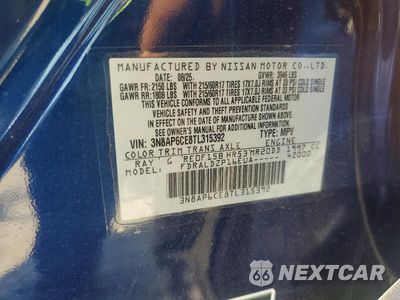 Zdjęcie 12 z 12 samochodu: 2026 NISSAN KICKS SV VIN:3N8AP6CE8TL315392 - miniatura