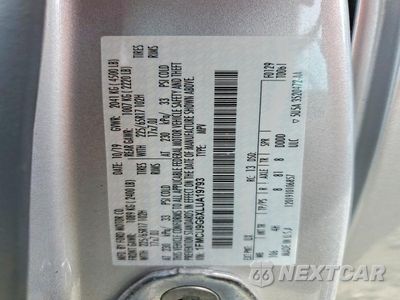 Zdjęcie 14 z 14 samochodu: 2020 FORD ESCAPE SE VIN:1FMCU9G6XLUA19793 - miniatura