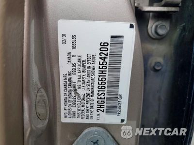 Zdjęcie 12 z 12 samochodu: 2001 HONDA CIVIC LX VIN:2HGES16551H554206 - miniatura