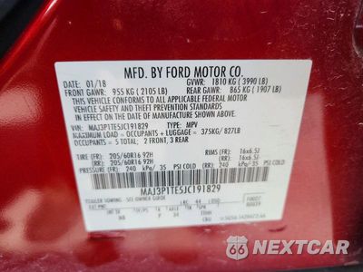 Zdjęcie 13 z 13 samochodu: 2018 FORD ECOSPORT SE VIN:MAJ3P1TE5JC191829 - miniatura