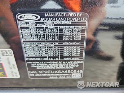Zdjęcie 13 z 13 samochodu: 2025 LAND ROVER RANGE ROVER SPORT SE VIN:SAL1P9EUXSA450549 - miniatura