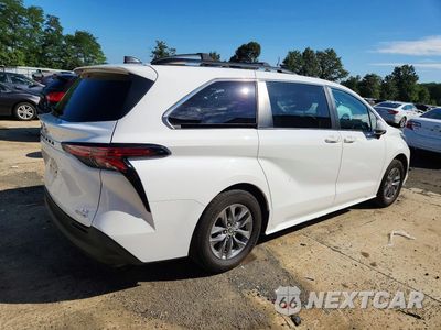 Trzecie zdjęcie samochodu z tyłu: 2022 TOYOTA SIENNA LE VIN:5TDBSKFC4NS044376 - miniatura