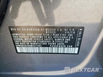 Zdjęcie 12 z 12 samochodu: 2017 VOLKSWAGEN JETTA S VIN:3VW2B7AJ2HM231362 - miniatura