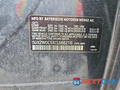 Zdjęcie 13 z 13 samochodu: 2012 BMW X5 XDRIVE35D VIN:5UXZW0C5XCL666216 - miniatura