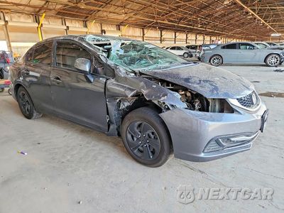 Czwarte zdjęcie samochodu z boku: 2013 HONDA CIVIC LX VIN:19XFB2F56DE215351 - miniatura