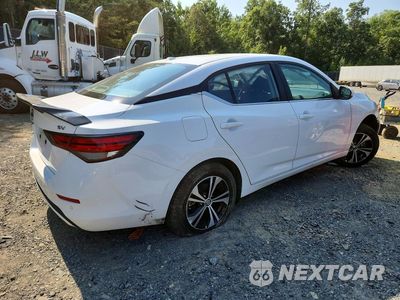Trzecie zdjęcie samochodu z tyłu: 2022 NISSAN SENTRA SV VIN:3N1AB8CV0NY223448 - miniatura