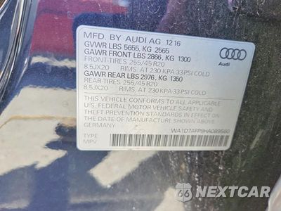 Zdjęcie 13 z 13 samochodu: 2017 AUDI Q5 PREMIUM PLUS S-LINE VIN:WA1D7AFP9HA089560 - miniatura