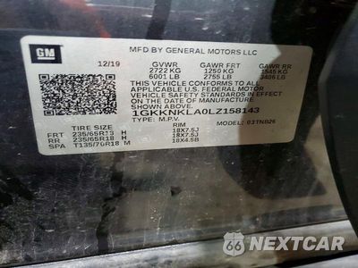 Zdjęcie 14 z 14 samochodu: 2020 GMC ACADIA SLE VIN:1GKKNKLA0LZ158143 - miniatura