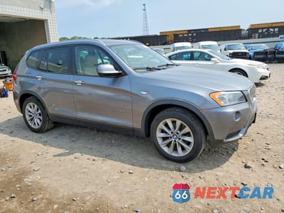 Czwarte zdjęcie samochodu z boku: 2013 BMW X3 XDRIVE28I VIN:5UXWX9C58D0A24801 - miniatura