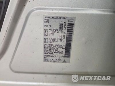 Zdjęcie 13 z 13 samochodu: 2017 NISSAN PATHFINDER SV VIN:5N1DR2MM1HC670100 - miniatura