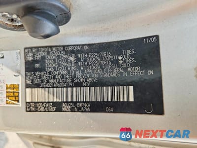 Zdjęcie 13 z 13 samochodu: 2006 TOYOTA HIGHLANDER BASE VIN:JTEHD21A960041791 - miniatura