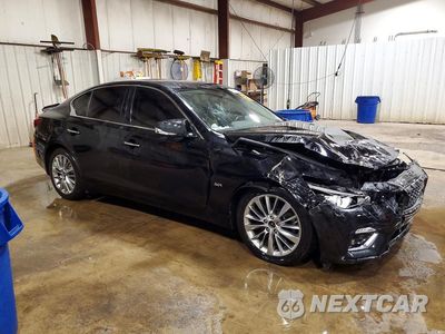 Czwarte zdjęcie samochodu z boku: 2019 INFINITI Q50 3.0T LUXE VIN:JN1EV7AR9KM594454 - miniatura