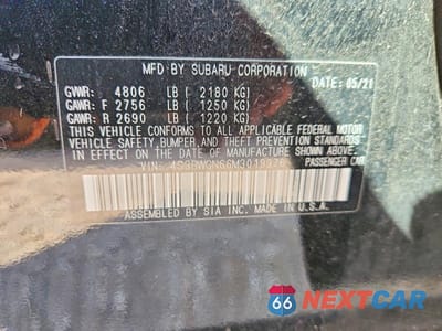 Zdjęcie 12 z 12 samochodu: 2021 SUBARU LEGACY LIMITED XT VIN:4S3BWGN66M3019976 - miniatura