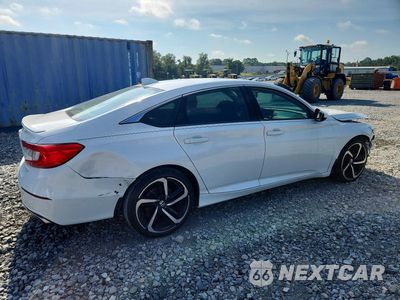 Trzecie zdjęcie samochodu z tyłu: 2019 HONDA ACCORD SPORT VIN:1HGCV1F38KA145758 - miniatura