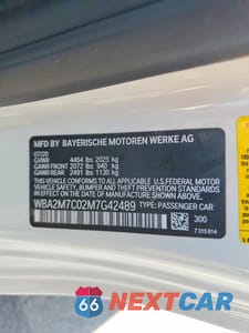 Zdjęcie 12 z 12 samochodu: 2021 BMW 230I VIN:WBA2M7C02M7G42489 - miniatura