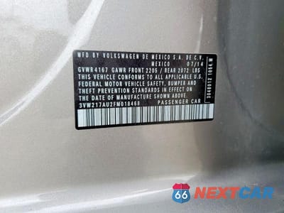 Zdjęcie 12 z 12 samochodu: 2015 VOLKSWAGEN GOLF VIN:3VW217AU2FM018468 - miniatura