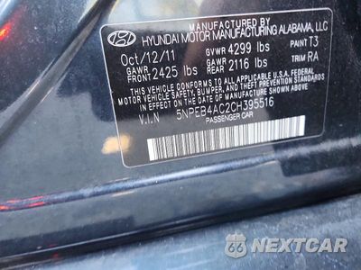Zdjęcie 12 z 12 samochodu: 2012 HYUNDAI SONATA GLS VIN:5NPEB4AC2CH395516 - miniatura