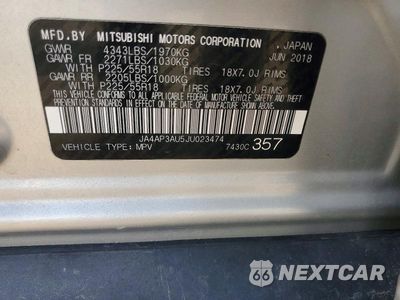 Zdjęcie 14 z 14 samochodu: 2018 MITSUBISHI OUTLANDER SPORT ES VIN:JA4AP3AU5JU023474 - miniatura