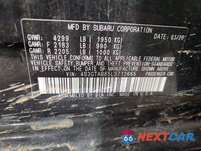 Zdjęcie 12 z 12 samochodu: 2020 SUBARU IMPREZA VIN:4S3GTAB65L3712665 - miniatura