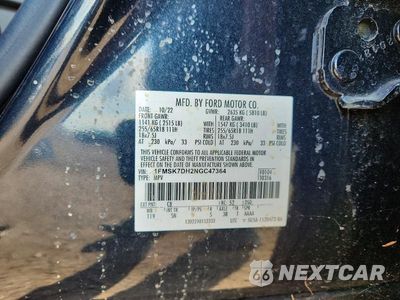 Zdjęcie 13 z 13 samochodu: 2022 FORD EXPLORER XR VIN:1FMSK7DH2NGC47364 - miniatura