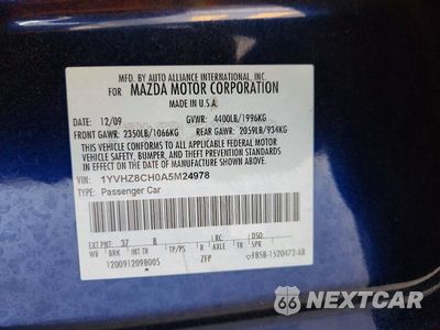 Zdjęcie 12 z 12 samochodu: 2010 MAZDA 6 I VIN:1YVHZ8CH0A5M24978 - miniatura