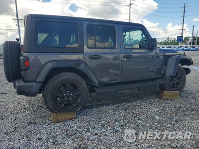 Trzecie zdjęcie samochodu z tyłu: 2022 JEEP WRANGLER UNLIMITED SPORT VIN:1C4HJXDN5NW224027 - miniatura