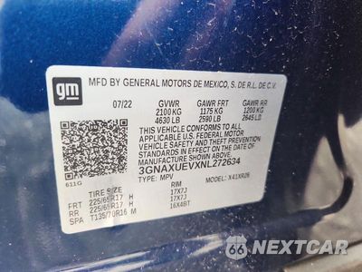 Zdjęcie 13 z 13 samochodu: 2022 CHEVROLET EQUINOX LT VIN:3GNAXUEVXNL272634 - miniatura