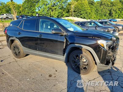 Czwarte zdjęcie samochodu z boku: 2019 GMC TERRAIN SLT VIN:3GKALVEX9KL393649 - miniatura