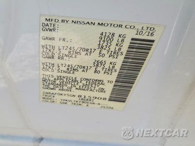 Zdjęcie 14 z 14 samochodu: 2016 NISSAN NV 2500 HD SV VIN:1N6AF0KY5GN815908 - miniatura