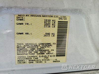 Zdjęcie 13 z 13 samochodu: 2015 NISSAN ALTIMA 2.5 VIN:1N4AL3AP6FC166769 - miniatura