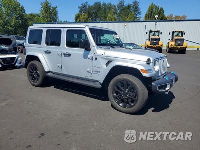 Czwarte zdjęcie samochodu z boku: 2023 JEEP WRANGLER SAHARA 4XE VIN:1C4JJXP63PW556038 - miniatura