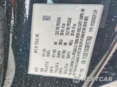 Zdjęcie 12 z 12 samochodu: 2025 TESLA MODEL 3 VIN:5YJ3E1EA3SF977868 - miniatura