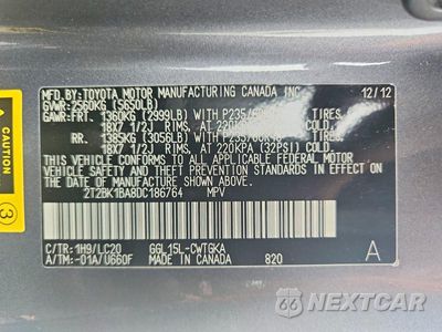 Zdjęcie 13 z 13 samochodu: 2013 LEXUS RX 350 BASE VIN:2T2BK1BA8DC186764 - miniatura