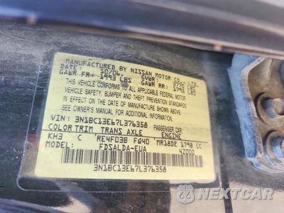 Zdjęcie 12 z 12 samochodu: 2007 NISSAN VERSA 1.8 S VIN:3N1BC13E67L376358 - miniatura