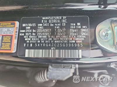 Zdjęcie 14 z 14 samochodu: 2025 KIA SORENTO LX VIN:5XYRG4JC2SG396965 - miniatura