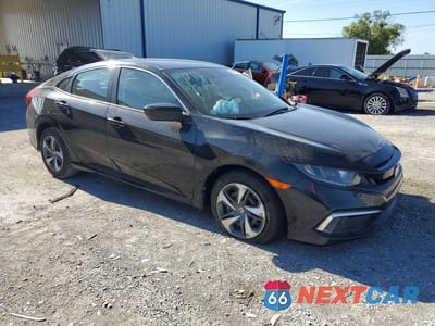 Czwarte zdjęcie samochodu z boku: 2021 HONDA CIVIC LX VIN:2HGFC2F61MH555146 - miniatura
